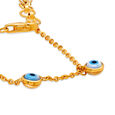 Mamma Mia 14 KT Yellow Gold Evil Eye Bracelet for Kids,,hi-res image number null