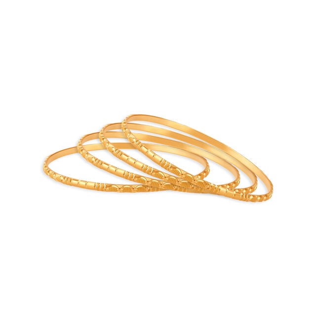 Gold Plated Tanishq Bangles Gold Designs Gold Bangles Set Of
