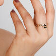 Mamma Mia 14 KT Yellow Gold Beautiful Bond Ring,,hi-res image number null