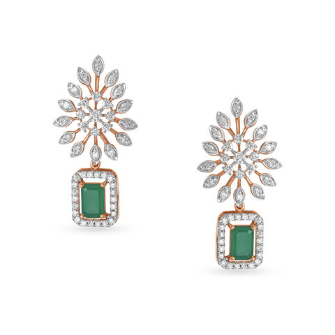 Captivating Diamond Cocktail Drop Earrings