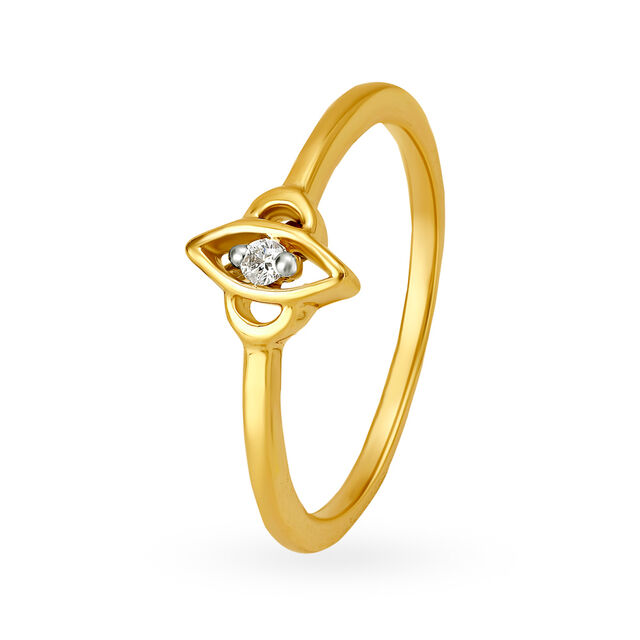 Scintillating 18 Karat Gold And Diamond Ring,,hi-res image number null