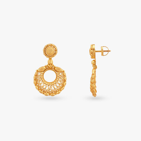 Versatile Radiance Gold Drop Earrings