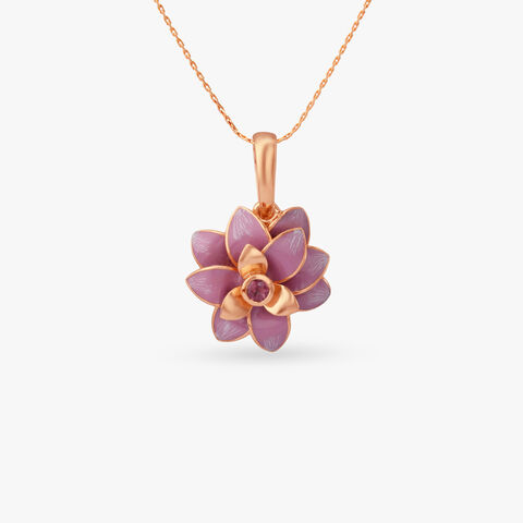 Lotus Reverie Gold Pendant