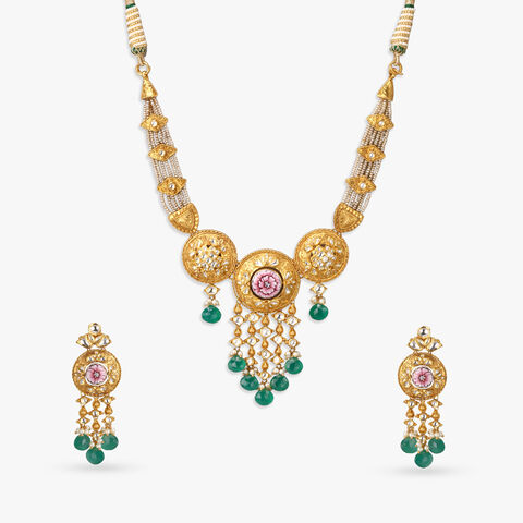 Dual Majesty Reversible Gold Necklace Set