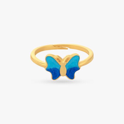 Butterfly Breeze Gold Ring for Kids