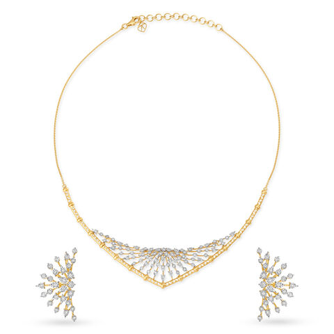 Divine Diamond Necklace Set