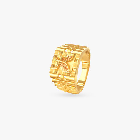 Eagle Rise Gold Ring for Men