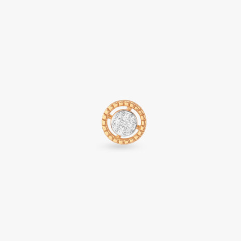 Solar Halo Diamond Nose Pin