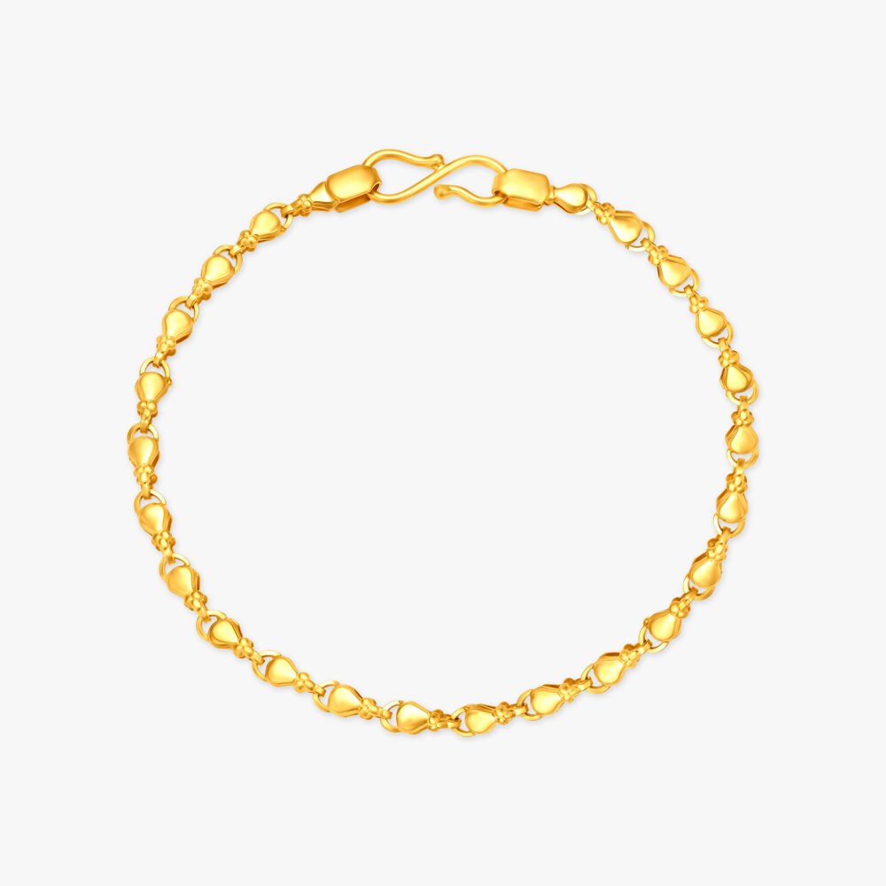 Buy Mia by Tanishq 14k (585) Yellow Gold and Pearl Bangle for Women at  Amazon.in