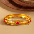Striking Opulent Gold Bangle,,hi-res image number null