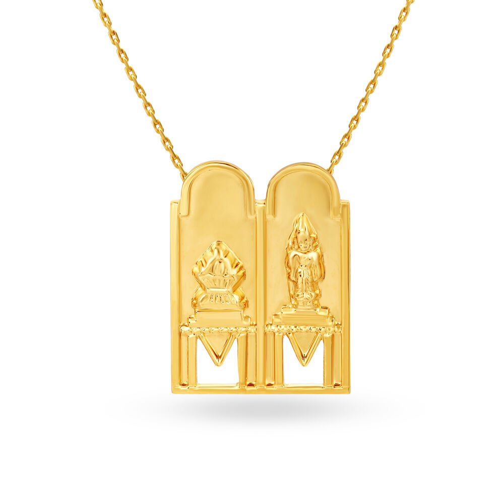 Spiritual Gold Traditional Thali Pendant
