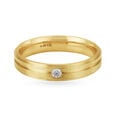 Elegant 18 Karat Gold And Diamond Finger Ring,,hi-res image number null