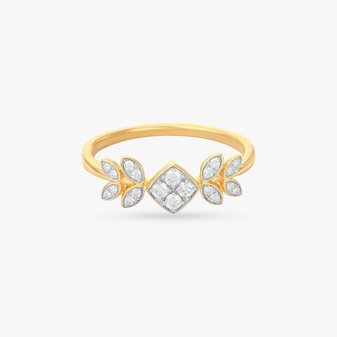 Leaf Embrace Diamond Ring
