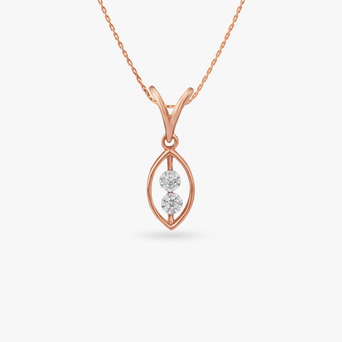 Double Spark Diamond Pendant