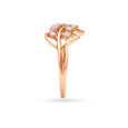 Classy Leaf Rose Gold Finger Ring,,hi-res image number null