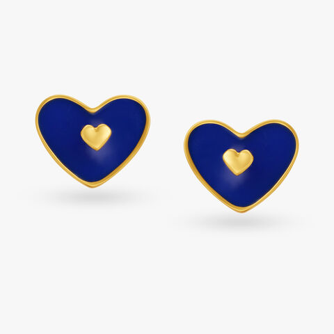 Midnight Love Stud Earrings for Kids