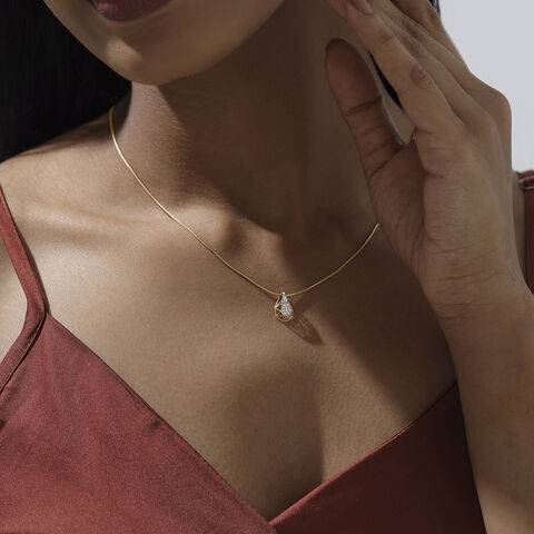 Faceted Poise Diamond Pendant