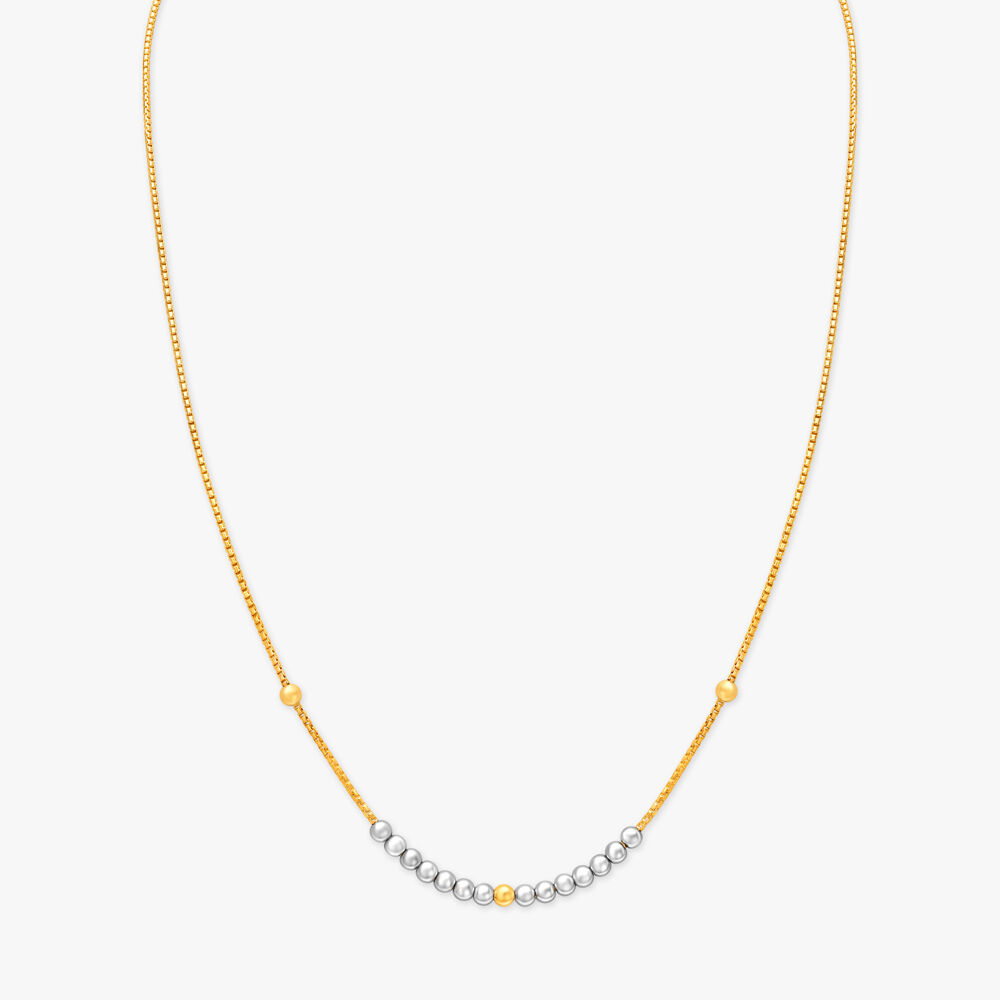 Gold beads chains tanishq new arrivals