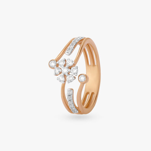 Floral Embrace Diamond Ring