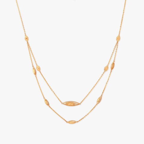 Sunlit Rhythm Gold Necklace Set