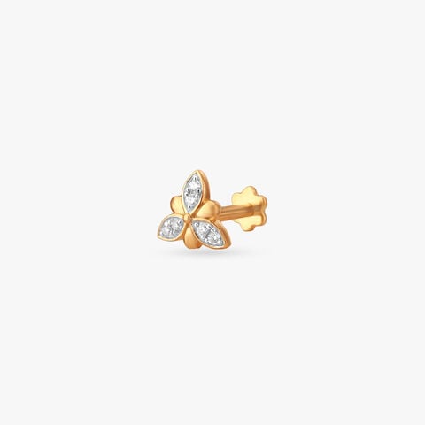 Clover Spark Diamond Nose Pin