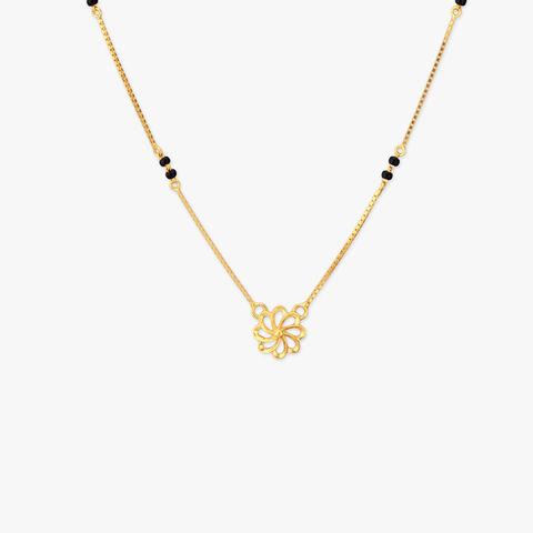 Looped Blossom Gold Mangalsutra