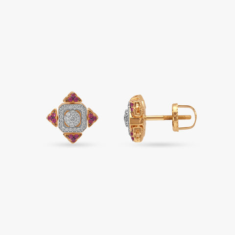 Royale Glow Diamond Stud Earrings