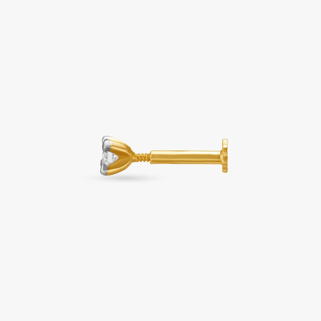 Single Stone Classic Diamond Nose Pin,,hi-res image number null