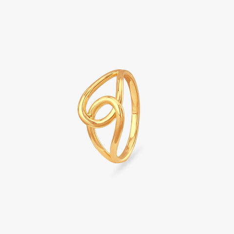 Twist Echo Gold Ring