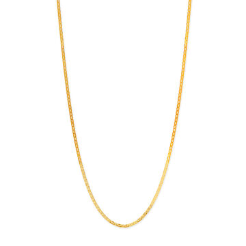 18KT Yellow Gold Exquisite Gold Chain With Linked Back