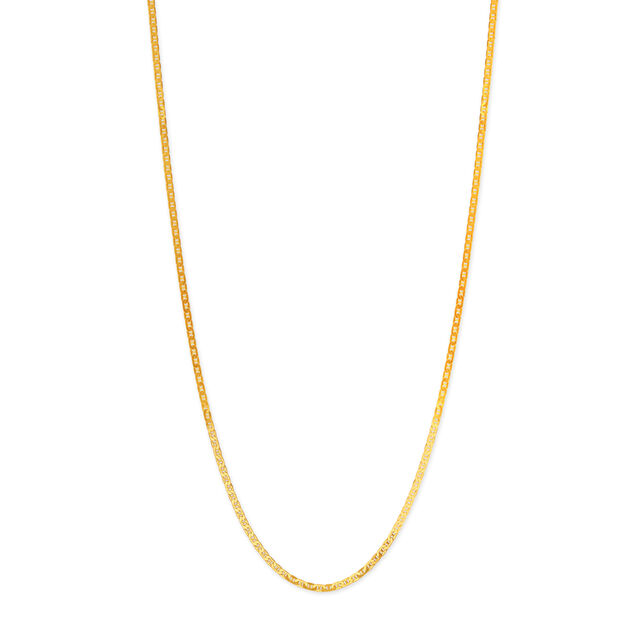 18KT Yellow Gold Exquisite Gold Chain With Linked Back,,hi-res image number null