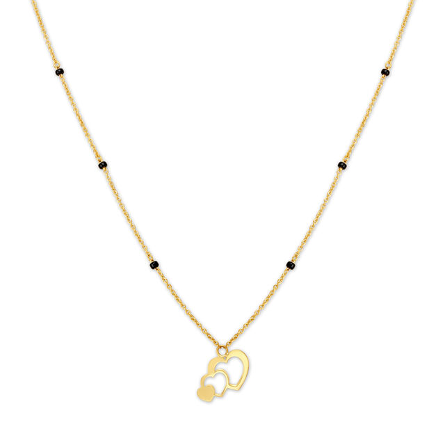 Modern Triple Heart Mangalsutra,,hi-res image number null