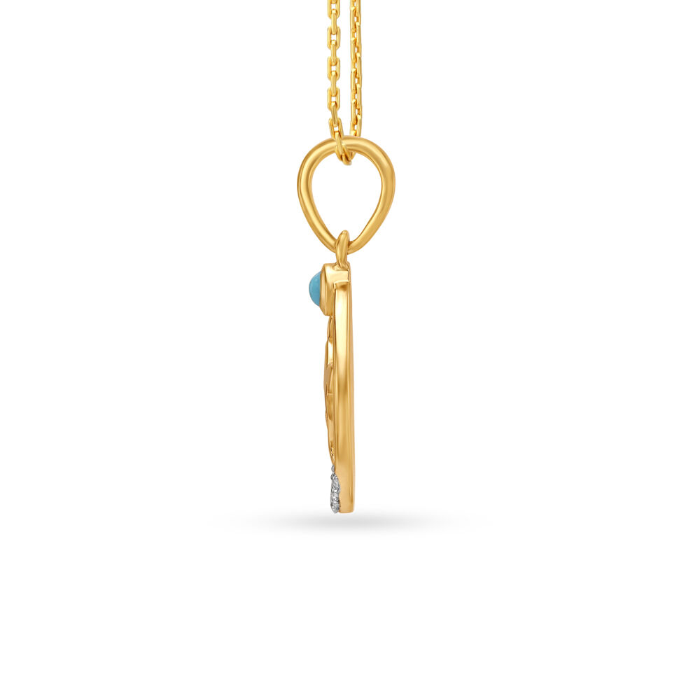 Gold sagittarius online zodiac pendant