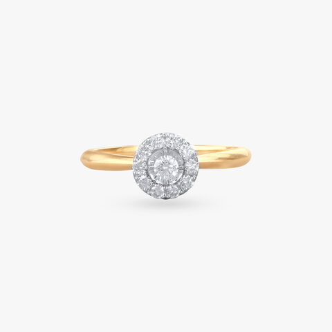 Stellar Halo Diamond Ring