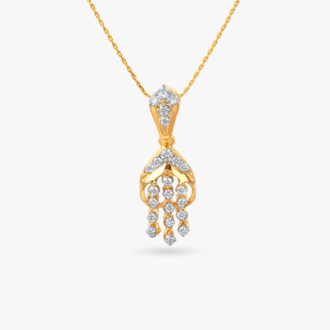 Gleam Tassel Diamond Pendant
