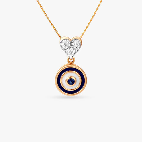 Lucky Heart Diamond Pendant for Kids