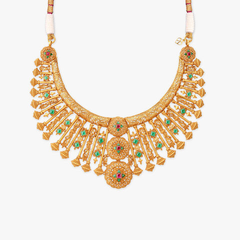 Starlit Mandala Gold Necklace Set