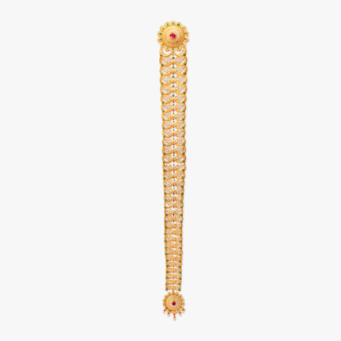 Sunburst Chakkri Gold Choti Set