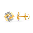 Stunning Contemporary Diamond Stud Earrings,,hi-res image number null