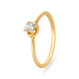 14KT Yellow Gold Ring For Women In Floral Design,,hi-res image number null
