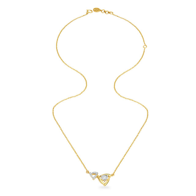 14KT Yellow Gold Apple Of My Eye Diamond Pendant With Chain,,hi-res image number null