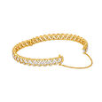 Surreal Diamond Bangle in a Combination of Yellow and White Gold,,hi-res image number null