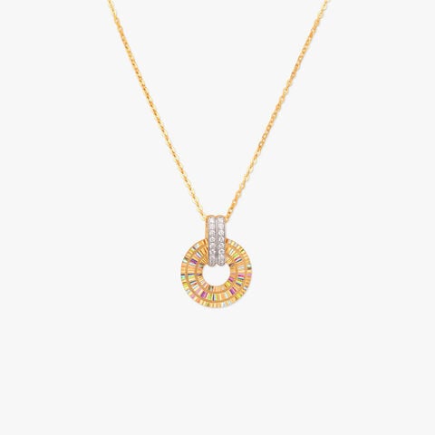Halo of Light Diamond Pendant with Chain
