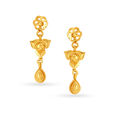 Contemporary Floral Drop Earrings,,hi-res image number null