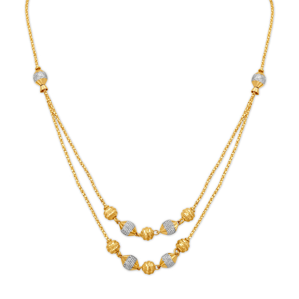 18ct Gold Balls Necklace | Plaza Jewellery English Vintage Antique Unique  Jewellery