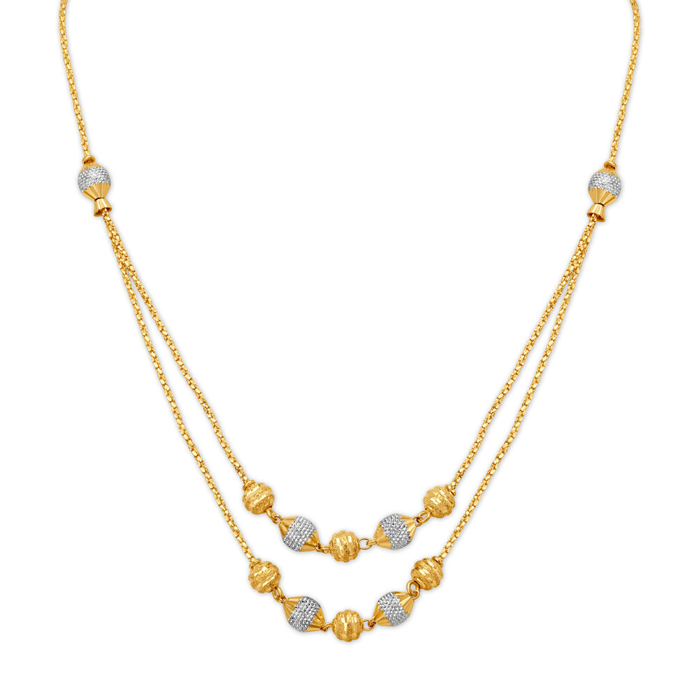 Gold beads clearance chains tanishq