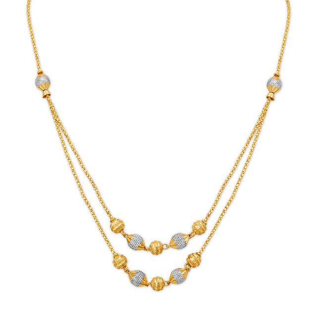 Ball Chain Simple Gold Chains With Beads 14k Gold Vermeil 925