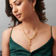 Stately Beads and Tassels Necklace Set,,hi-res image number null