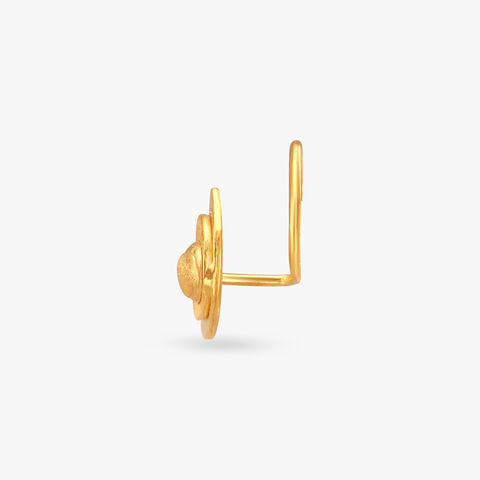 Lotus Grace Gold Nose Pin