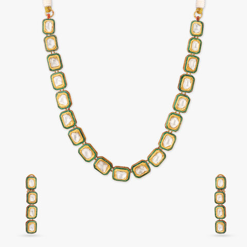 Dual-Finish Bridal Necklace Set